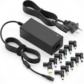 Powseed 65W Laptop Charger Universal 45W Laptop Adapter for HP Dell Samsung Sony Acer Asus Toshiba ThinkPad Fujitsu Notebook Ultrabook, DC 18V 18.5V 19V 19.5V 20 Volt Laptop Power Cord Charger in Saudi Arabia