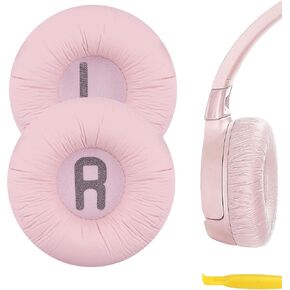 Geekria NOVA Leatherette Replacement Ear Pads for JBL JR300, JR300BT, T450BT, T500BT, Tune 500, Tune 500BT, Tune 510BT, Tune 600BTNC Headset Earpads Ear Cups Cover Repair Parts (Pink)