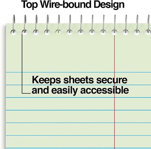 Staples Green Paper Steno Pads, Gregg Ruled, 6" x 9", 12/Pack in Saudi Arabia