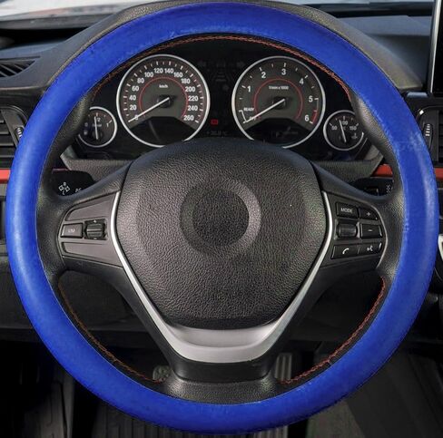 Universal Silicone Steering Wheel Cover, Fits Steering Wheels with 14 to 23 Inches in Diameter, Leather Car Accessory Anti-Slip Lining (Hot Pink) in Kuwait