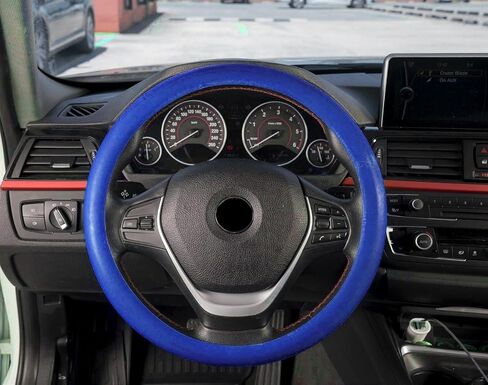 Universal Silicone Steering Wheel Cover, Fits Steering Wheels with 14 to 23 Inches in Diameter, Leather Car Accessory Anti-Slip Lining (Hot Pink) in Kuwait