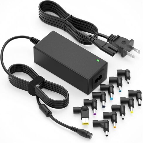 Powseed 65W Laptop Charger Universal 45W Laptop Adapter for HP Dell Samsung Sony Acer Asus Toshiba ThinkPad Fujitsu Notebook Ultrabook, DC 18V 18.5V 19V 19.5V 20 Volt Laptop Power Cord Charger in Kuwait