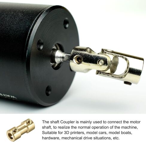 وصلة وصلة توصيل بعمود نحاسي جامدة ملحقات المحرك [للطابعة ثلاثية الأبعاد] - فتحة من 2 مم إلى 4 مم L20 x D9/ذهبي/4 عبوات in Kuwait