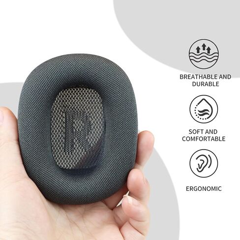 وسائد أذن Sinowo، وسائد أذن بديلة لسماعات AirPods Max، وسادات أذن مع نسيج شبكي وإسفنج ذاكرة عازل للضوضاء (وردي) in Saudi Arabia