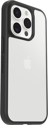 حافظة OtterBox iPhone 15 Pro (فقط) من سلسلة Prefix - أسود كريستالي، رفيعة للغاية، مناسبة للجيب، حواف مرتفعة تحمي الكاميرا والشاشة، متوافقة مع الشحن اللاسلكي in Saudi Arabia