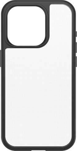 حافظة OtterBox iPhone 15 Pro (فقط) من سلسلة Prefix - أسود كريستالي، رفيعة للغاية، مناسبة للجيب، حواف مرتفعة تحمي الكاميرا والشاشة، متوافقة مع الشحن اللاسلكي in Saudi Arabia
