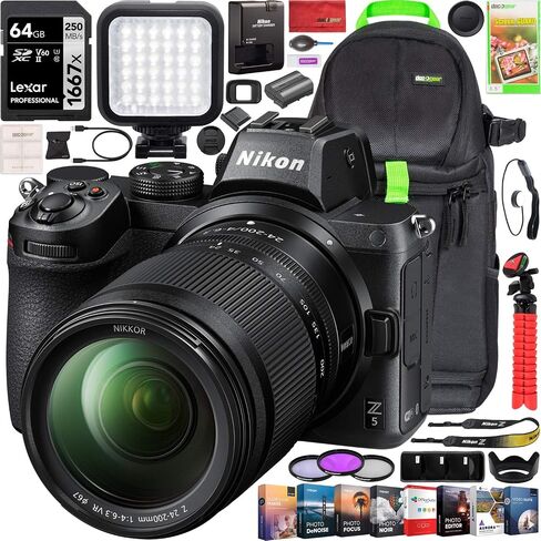 Nikon 1642 Z5 Full Frame Mirrorless Camera Body FX 4K UHD + 24-50mm f/4-6.3 Lens Bundle with 3 YR CPS Enhanced Protection Pack in Saudi Arabia