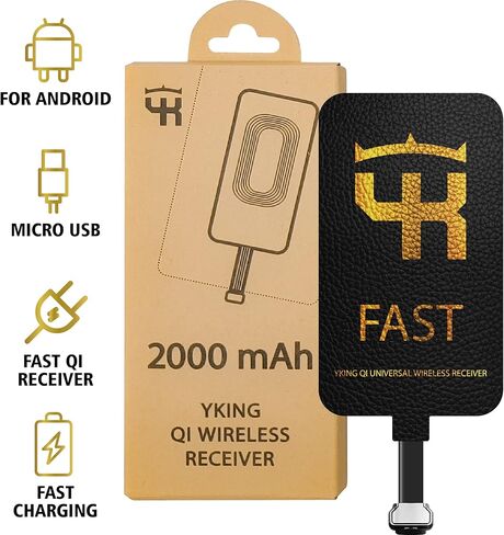 2000 mah QI Adapter for Samsung Galaxy A01 A02s A03s A12 A13 A20 A21 A23 A42 A32 A33 - Wireless Charging Receiver Type C - Wireless Charging Adapter USB-c Fast Qi Wireless Receiver Type C for Samsung in Kuwait