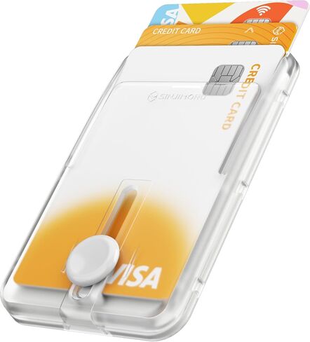 Sinjimoru for MagSafe Pop-Up Wallet, Quick Access Magnetic Card Holder with 3000G Strong Magnet and Anti-Slip Silicone Backing, Compatible with iPhone 12 to 16 Series. M-Button Up Wallet in Kuwait