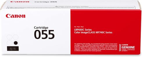 Canon Genuine 055 Black Toner Cartridge Compatible with LBP664Cdw, MF741Cdw, MF743Cdw, MF745Cdw, MF746Cdw in Saudi Arabia