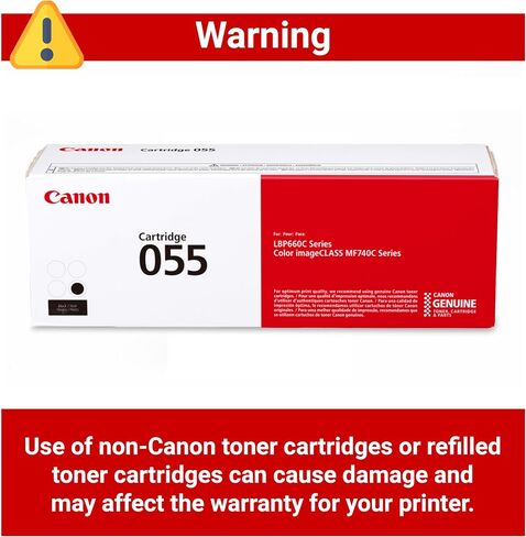 Canon Genuine 055 Black Toner Cartridge Compatible with LBP664Cdw, MF741Cdw, MF743Cdw, MF745Cdw, MF746Cdw in Saudi Arabia