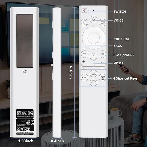 (عبوة من قطعتين) جهاز تحكم عن بعد بديل لتلفزيون Roku، متوافق مع تلفزيون TCL Roku/Hisense Roku/Insignia Roku/Element Roku/Westinghouse Roku/Hitachi Roku TV 【ليس لـ Roku Stick and Box】 in Kuwait