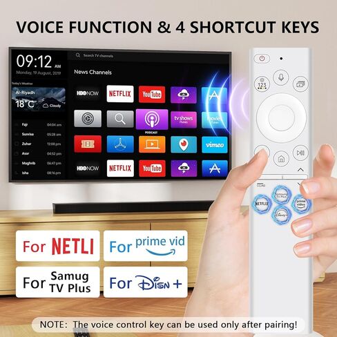 (عبوة من قطعتين) جهاز تحكم عن بعد بديل لتلفزيون Roku، متوافق مع تلفزيون TCL Roku/Hisense Roku/Insignia Roku/Element Roku/Westinghouse Roku/Hitachi Roku TV 【ليس لـ Roku Stick and Box】 in Kuwait