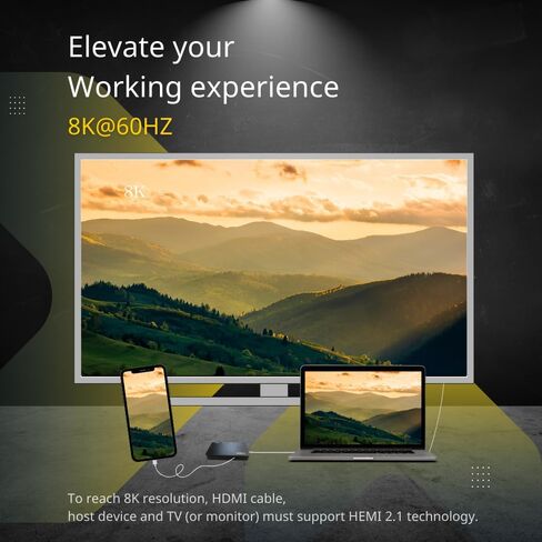 كانمور TY02 USB4 موزع متعدد المنافذ (أسود) in Kuwait