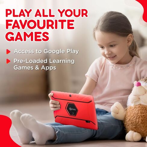 Contixo V8-4 7" Kids Tablet, 2GB RAM, 16GB Storage, Android 11 GO, Ultimate Learning Tablet for Children with Teacher’s Approved Apps, Kid Proof Protection Case,Pink in Saudi Arabia