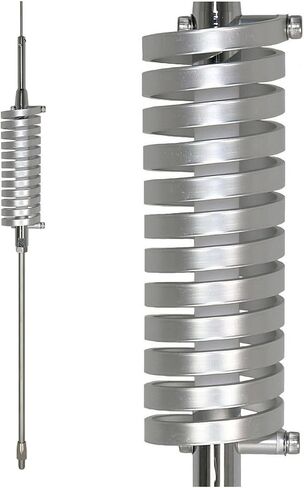 Tram BR-79 Flat Coil Trucker CB Antenna, Silver & RoadPro RP-8X18CL 18' Clear CB Antenna Mini-8 Coax Cable with PL-259 Connector in Saudi Arabia