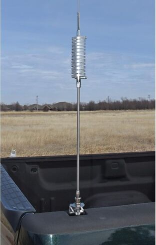 Tram BR-79 Flat Coil Trucker CB Antenna, Silver & RoadPro RP-8X18CL 18' Clear CB Antenna Mini-8 Coax Cable with PL-259 Connector in Saudi Arabia