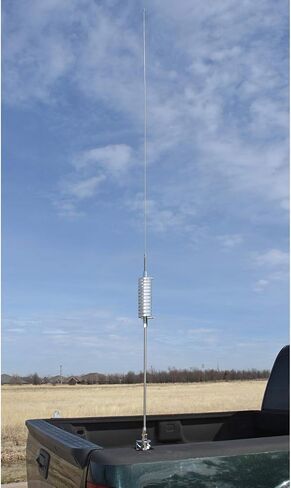 Tram BR-79 Flat Coil Trucker CB Antenna, Silver & RoadPro RP-8X18CL 18' Clear CB Antenna Mini-8 Coax Cable with PL-259 Connector in Saudi Arabia