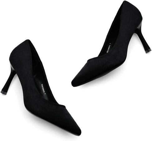 Herstyle Marneena Womens High Heel Pumps - 3 Inch Pointed Toe Stiletto Heels, Comfortable & Elegant Close Toe Dressy Pumps for Work & Wedding (Professional Office) in Kuwait