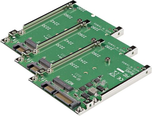 StarTech.com M.2 SATA SSD to 2.5" SATA Adapter [NOT NVMe], Open-Frame Bracket, 7mm High, M2 Hard Drive Adapter - TAA | M.2 NGFF to 2.5in SATA adapter with open-frame bracket for data recovery, system upgrades and storage expansion in Saudi Arabia