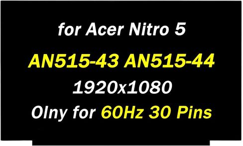 PEHDPVS Screen Replacement 15.6" for Acer Nitro 5 N19C3 AN515-54-5812 A515-46-R14K A515-46-R3UB A515-54-37U3 30PIN FHD 1920X1080 LED LCD Display Screen Digitizer Panel (Only for Non-Touch Screen) in Saudi Arabia