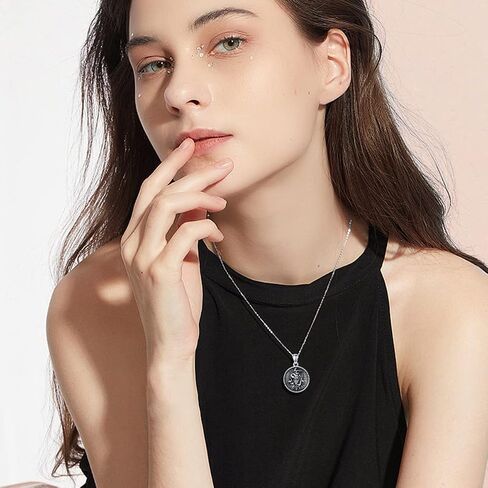 SIMONLY Sterling Silver Celtic Witches Knot Necklaces for Women Girls Irish Wiccan Jewelry Love Protection Gifts for Her in Saudi Arabia