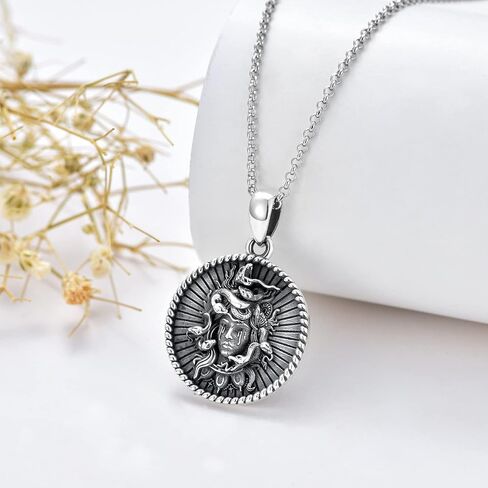 SIMONLY Sterling Silver Celtic Witches Knot Necklaces for Women Girls Irish Wiccan Jewelry Love Protection Gifts for Her in Saudi Arabia