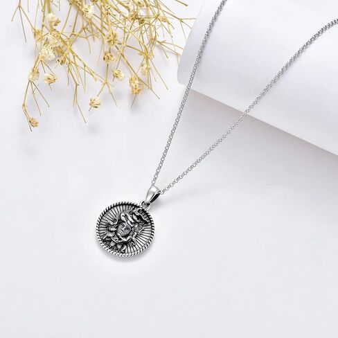 SIMONLY Sterling Silver Celtic Witches Knot Necklaces for Women Girls Irish Wiccan Jewelry Love Protection Gifts for Her in Saudi Arabia