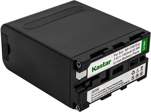 بطارية Kastar NP-F990EXP واحدة وشاحن CH04 مزدوج سريع متوافق مع سلسلة Sony L NP-F750 NP-F770 NP-F780Exp NP-F930 NP-F950 NP-F960 NP-F970 NP-F970Pro NP-F980 NP-F990 NP- بطارية F990Exp in Saudi Arabia