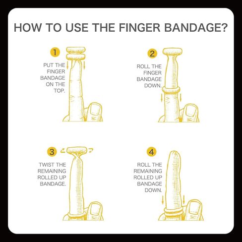 Dimora Larger Finger Cots, 60Pcs Finger Protectors for Finger Tips, Breathable Finger Bandages for Wounds Care, Elastic Finger Gloves for Cargo Handling, Gardening Work, Fitness, Blue in Kuwait