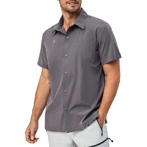 Little Donkey Andy Men's Lightweight Quick Dry Shirts for Hiking Travel Breathable UPF50 Relaxed Fit