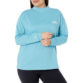 adidas Women's Plus Size Select Mock Neck Long Sleeve