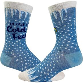 Crazy Dog T-Shirts Women's In Case Of Cold Feet Socks Funny Wedding Day Bride Sarcastic Wedding Ring Novelty Footwear