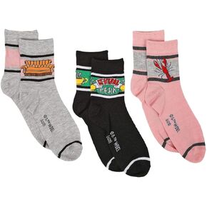 Friends Icons 3-Pair Pack of Women's Quarter Socks