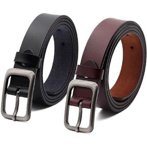 VIVOCH, Women's Genuine Leather Belt, Vintage Casual Belts for Jeans, Skirt, Shorts Pants, Summer Dress with Alloy Pin Buckle