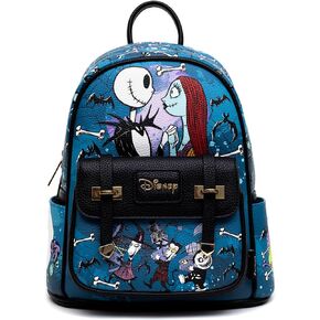 Nightmare Before Christmas 11" Vegan Leather Fashion Mini Backpack
