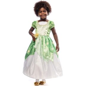 Little Adventures Classic Lily Pad Princess Dress Up Costume - Machine Washable Child Pretend Play Dress with No Glitter
