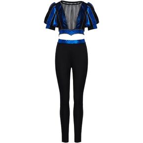 Six the Musical Catherine Parr Cosplay Costume Women's Crop Top and Pants Suit Music Festival Performance Outfit