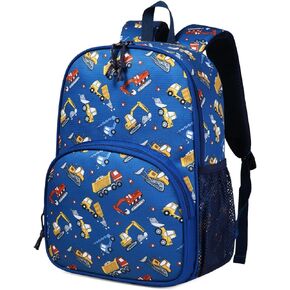 Kasqo Toddler Backpack, Water Resistant Preschool Kids Bookbag Kindergarten Daycare Schoolbag for Boys and Girls 3-6 Years,Black Dinosaur