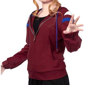 Wanda Maximoff Hoodie Womens Jacket Hoodie Cosplay Costume Coat Hooded Scarlet Witch Halloween Tops