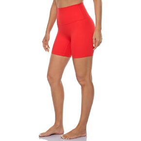 Lavento Women's Biker Shorts 6" - No Front Seam Active Yoga Gym Workout Shorts