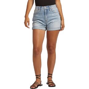 Women's Mom High Rise Short