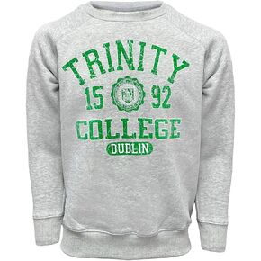 Mens Ireland Grey Trinity College Long Sleeve Sweatshirt