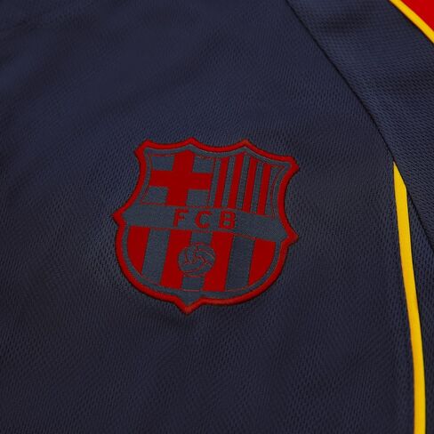 Icon Sports FC Barcelona Shirt - Officially Liecensed Jersey Style Short Sleeve Athletic Football Team Graphic Game Day Active Tee Top | Highlight, Navy, Medium in Saudi Arabia
