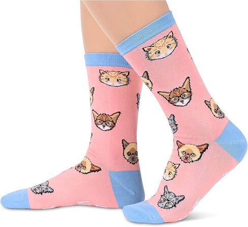 sockfun Funny Cat Gifts for Cat Lovers Cat Lover Gifts for Women, Novelty Fun Cat Socks Crazy Silly Socks Girls Mom Wife in Saudi Arabia