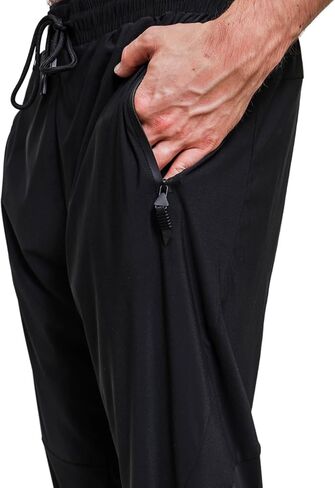 Wearics Men's Gym Running Trousers Workout Jogger Sweatpants with Zipper Pockets in Saudi Arabia