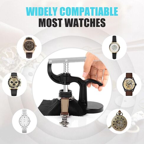 OAMCE Watch Press Tool Set - 14pcs Watch Back Case Closer Repair Kit for Watch Covers, Includes 18 to 50mm Fitting Models for Back Case Closure in Watch Press Set in Kuwait