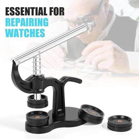 OAMCE Watch Press Tool Set - 14pcs Watch Back Case Closer Repair Kit for Watch Covers, Includes 18 to 50mm Fitting Models for Back Case Closure in Watch Press Set in Kuwait