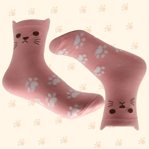 Cat Socks Womens Cute Animal Socks Fun Socks Novelty Casual Socks for Women Funny Christmas Gifts D2-MMZTW in Saudi Arabia