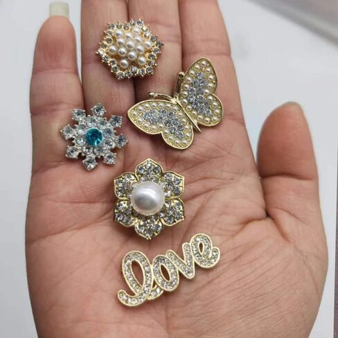 bubble slide charms for girls women adults kids teen bling bubble slides charms designer Shoe charms for bubble slides rhinestone crystal diamond gold cute flower butterfly jewelry charms for slides decoration in Saudi Arabia